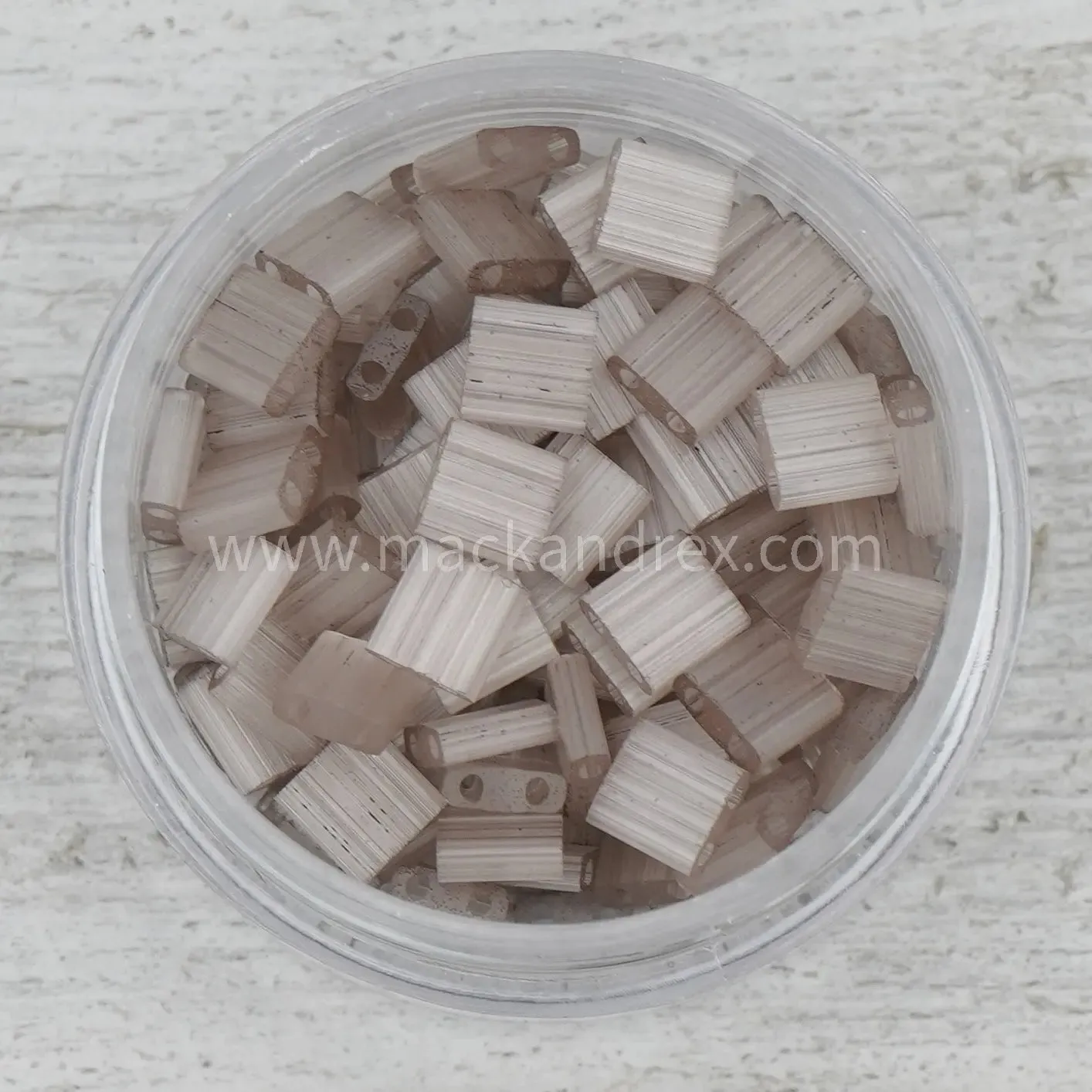 2558 Tila Beads - Beige DISCONTINUED COLOR