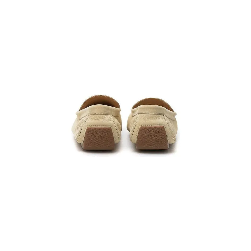 Bally Beige Leather Loafer