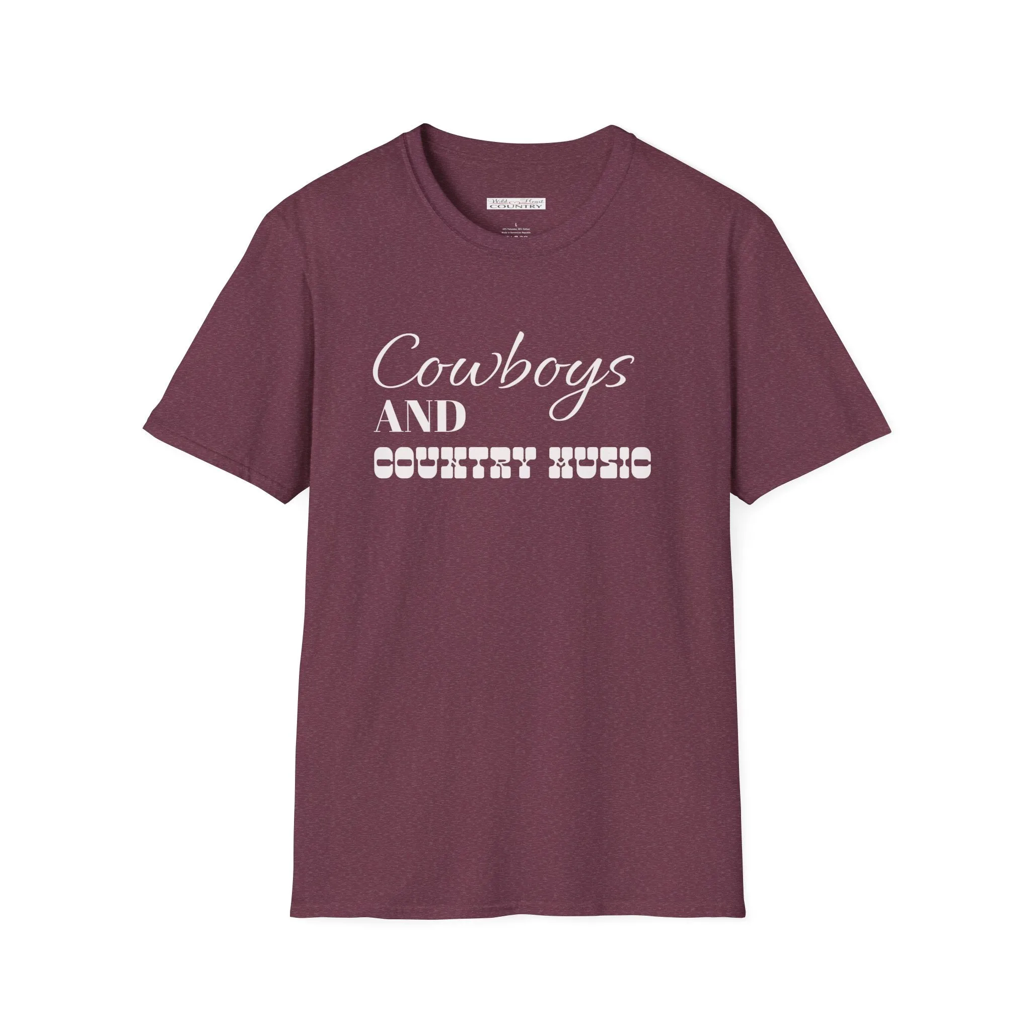 Cowboys and Country Music T-Shirt, Country T-Shirt, Cowboy T-Shirt, Casual T-Shirt