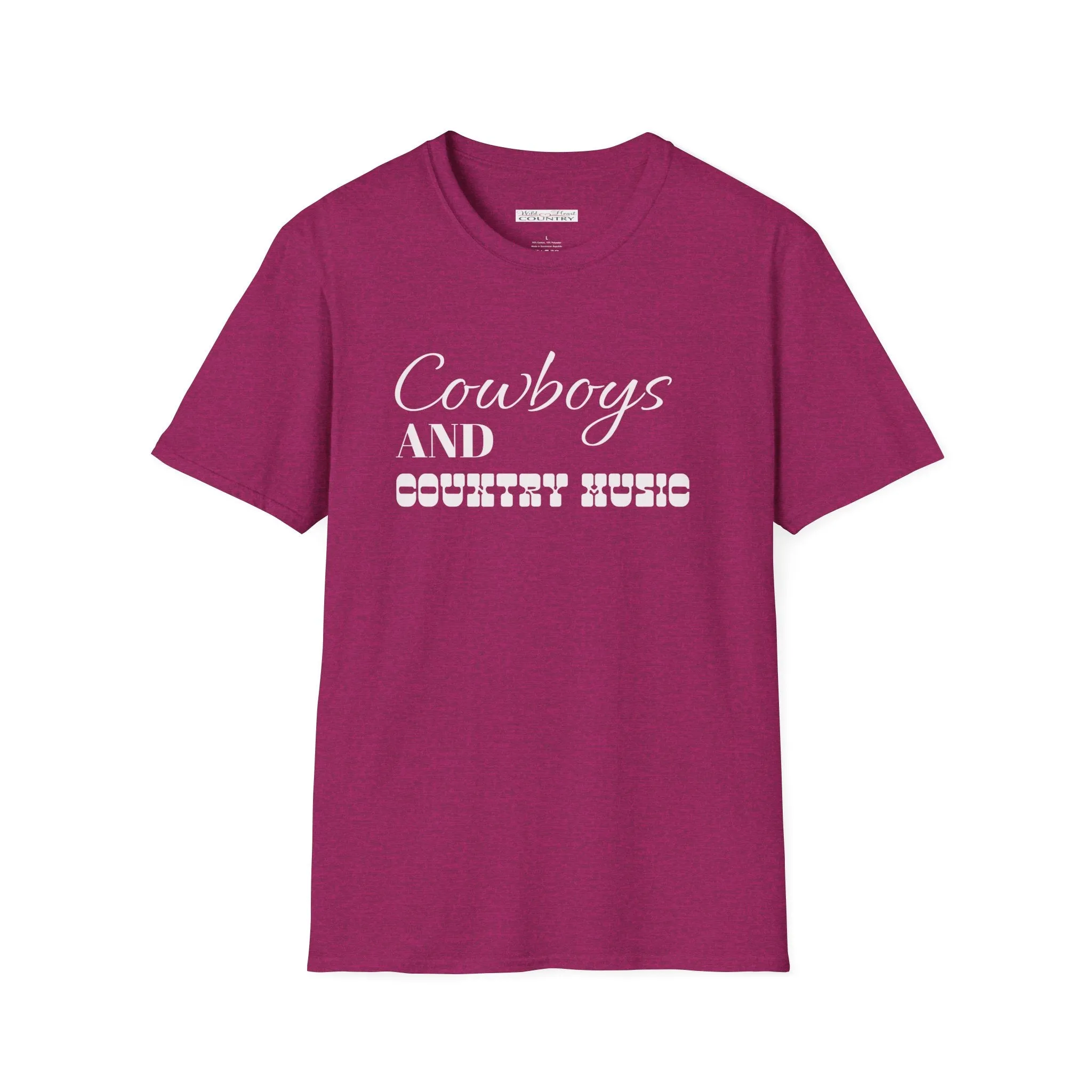 Cowboys and Country Music T-Shirt, Country T-Shirt, Cowboy T-Shirt, Casual T-Shirt