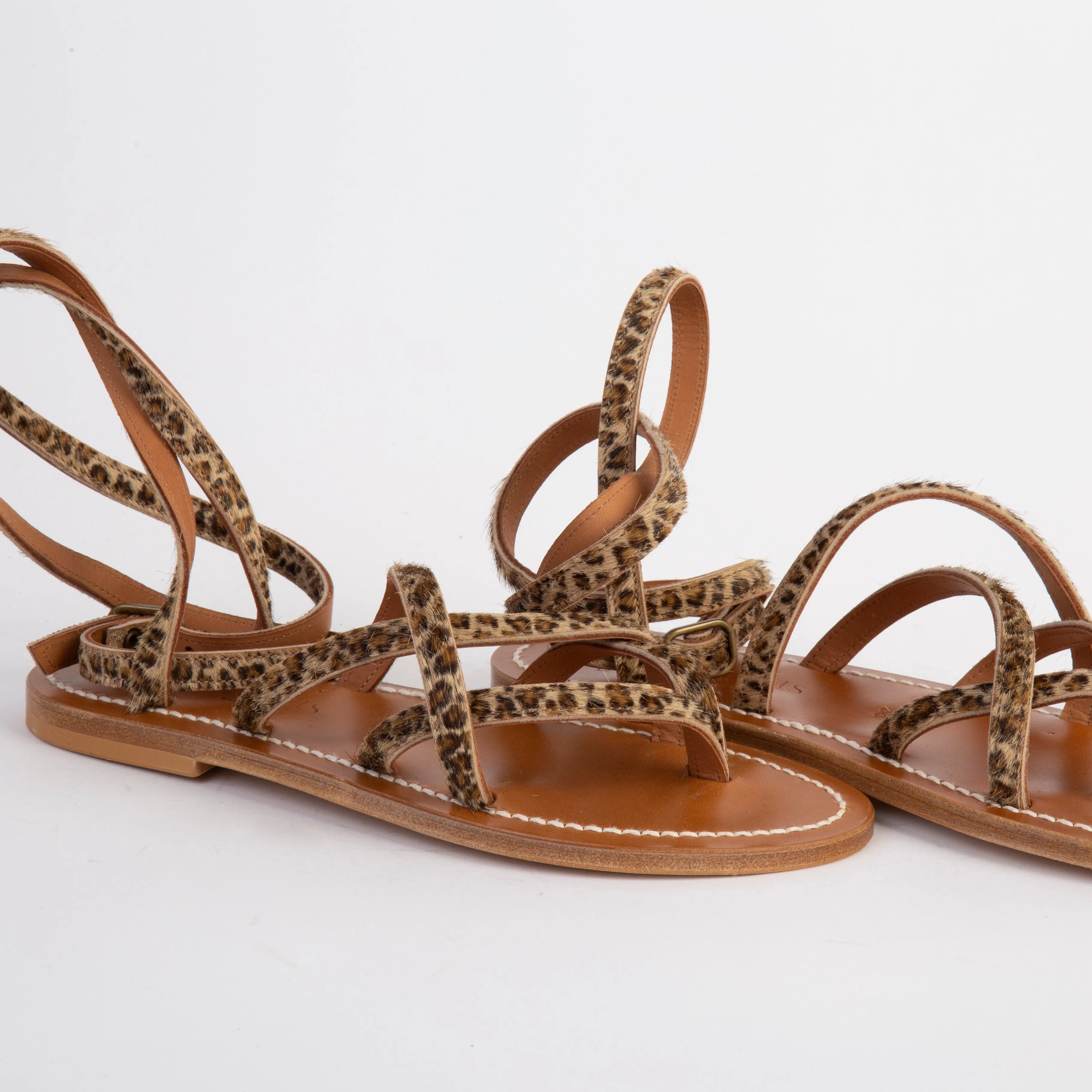 K.JACQUES SANDALS - ZENOBIE - BABY LEOPARD