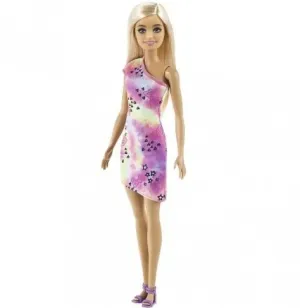 Mattel Blonde Barbie with Tie Dye Dress