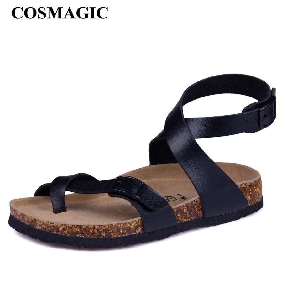 Sandals Fashion Cork Sandals 2018 New Women Casual Summer Beach Shoe Flat