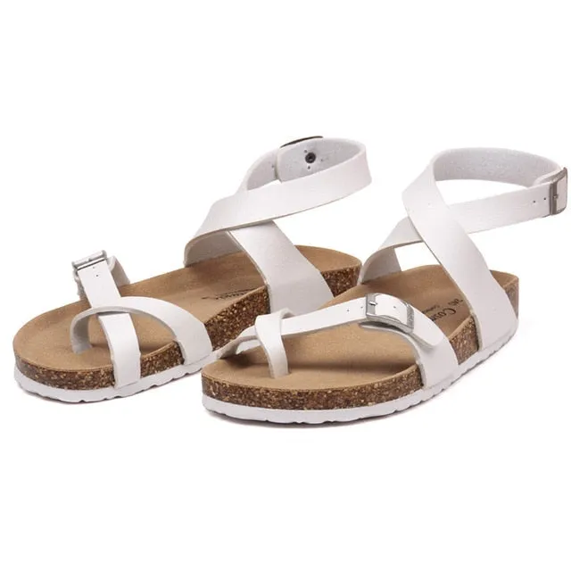 Sandals Fashion Cork Sandals 2018 New Women Casual Summer Beach Shoe Flat