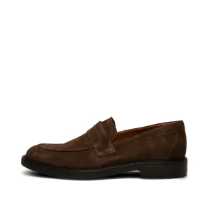 Stanley loafer suede - DARK BROWN